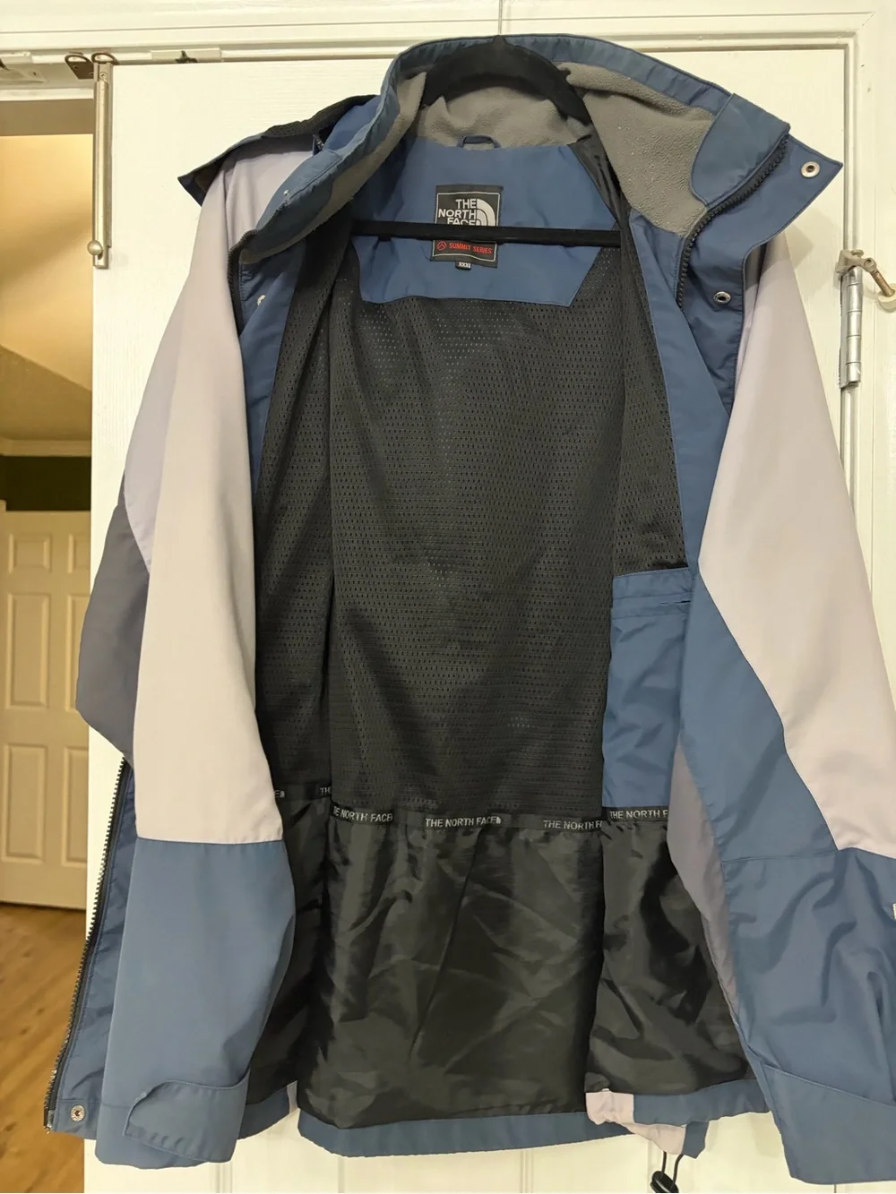 Vintage y2k The North Face men’s  Blue & Light Gray Waterproof Jacket y2k vintag